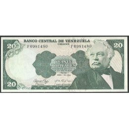 Venezuela 20 Bolivares 23 Abr 1974 F 7 Dig P53a