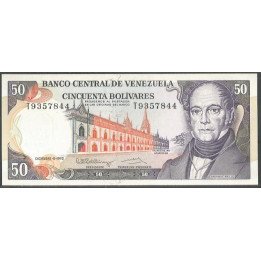 Venezuela 50 Bolivares 8 Dic 1992 T 7 Dig P65d