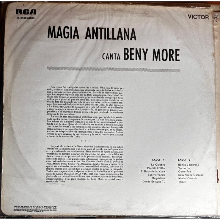 Beny More - Magia Antillana reverso