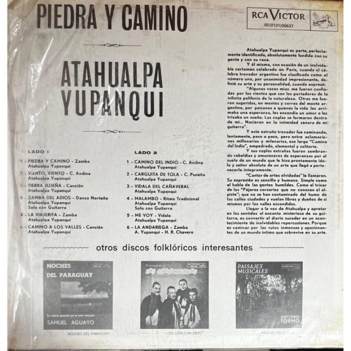 Atahualpa Yupanqui - Piedra y Camino reverso