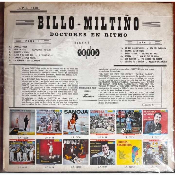 Billo - Miltiño reverso