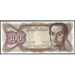 Venezuela 100 Bolivares 12 Dic 1978 E 8 Dig P55e