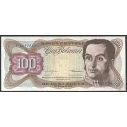 Venezuela 100 Bolivares 18 Sep 1979 E 8 Dig P55f