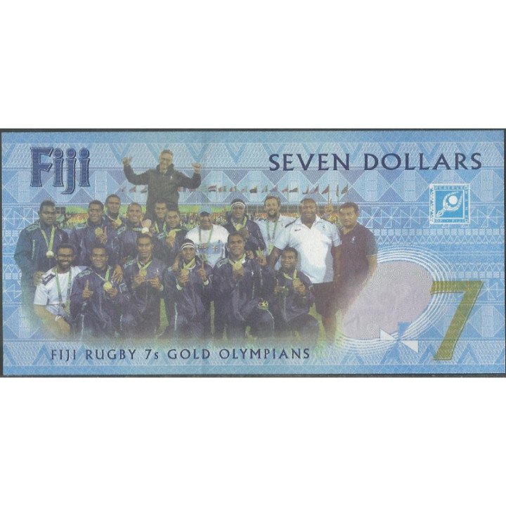 Fiji 7 Dollars 2017 P120a reverso