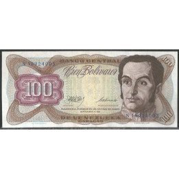 Venezuela 100 Bolivares 1 Sep 1981 N 8 Dig P55g