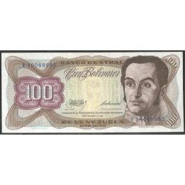 Venezuela 100 Bolivares 1 Sep 1981 R 8 Dig P55g