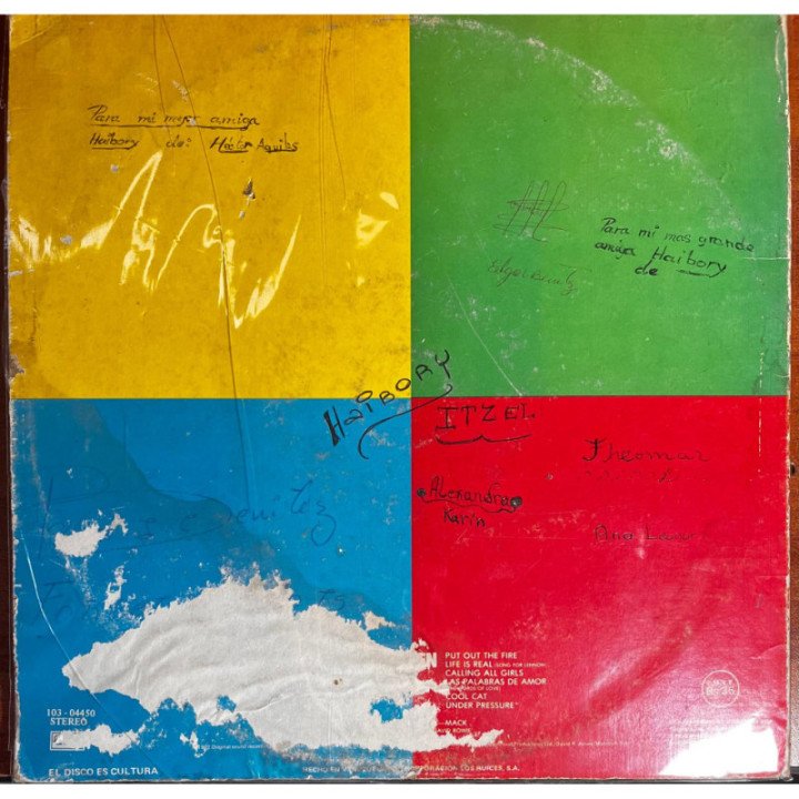 Queen - Hot Space reverso