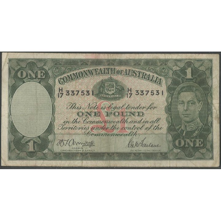 Australia 1 Pound ND1942 P26b