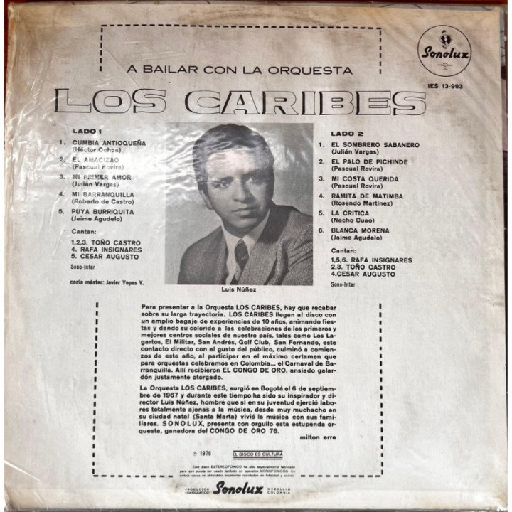 Los Caribes - Gran Baile con Los Caribes reverso