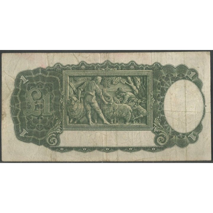 Australia 1 Pound ND1942 P26b reverso