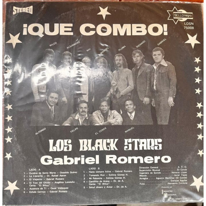 Los Balck Stars - Que Combo reverso