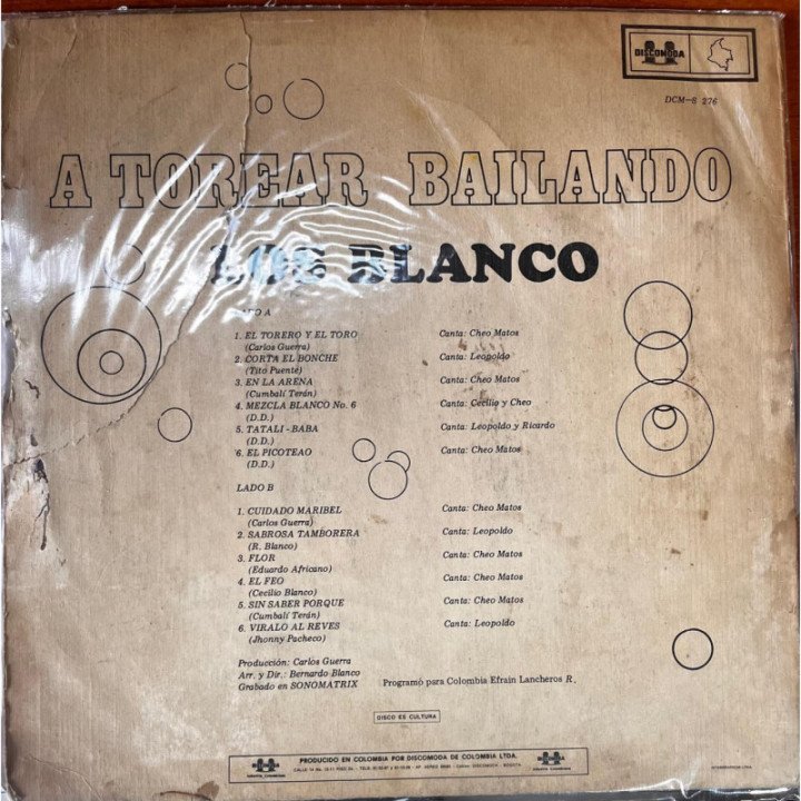 Los Blanco - A Torear Bailando reverso
