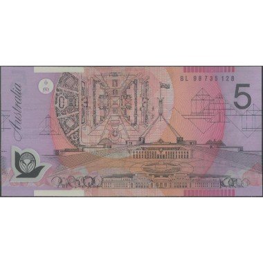 Australia, 5 Dollars 1998 P51c
