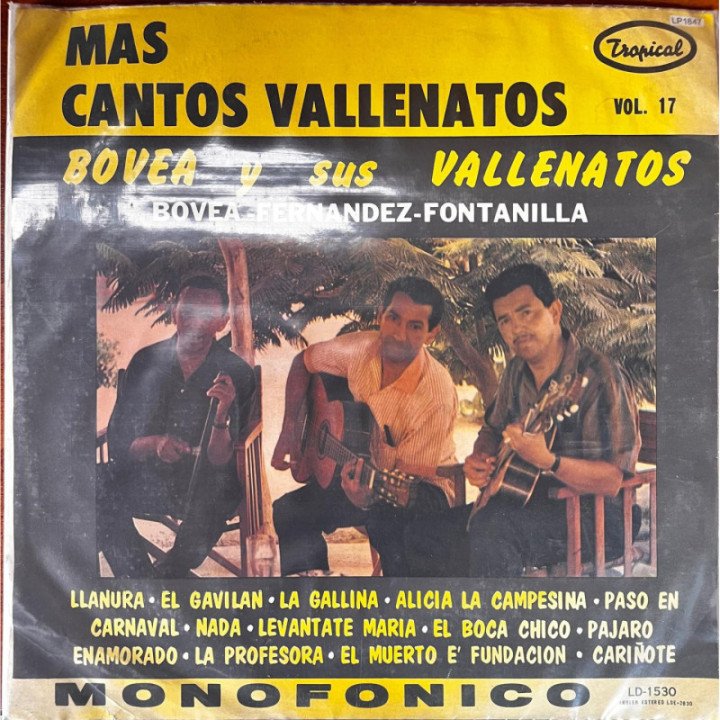 Bovea y Sus Vallenatos - Mas Cantos Vallenatos Vol.17