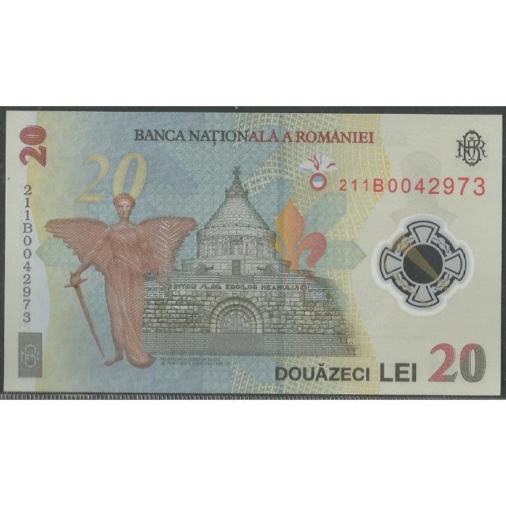 Rumania 20 Leu 1 Dic 2021 P119A reverso