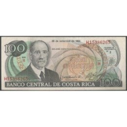 Costa Rica 100 Colones 28 Sep 1993 P261a