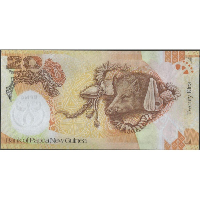 Papua Nueva Guinea, 20 Kina 2008 P36a