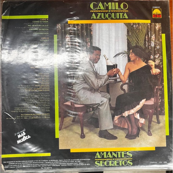 Camilo Azuqita - Amantes Secretos reverso