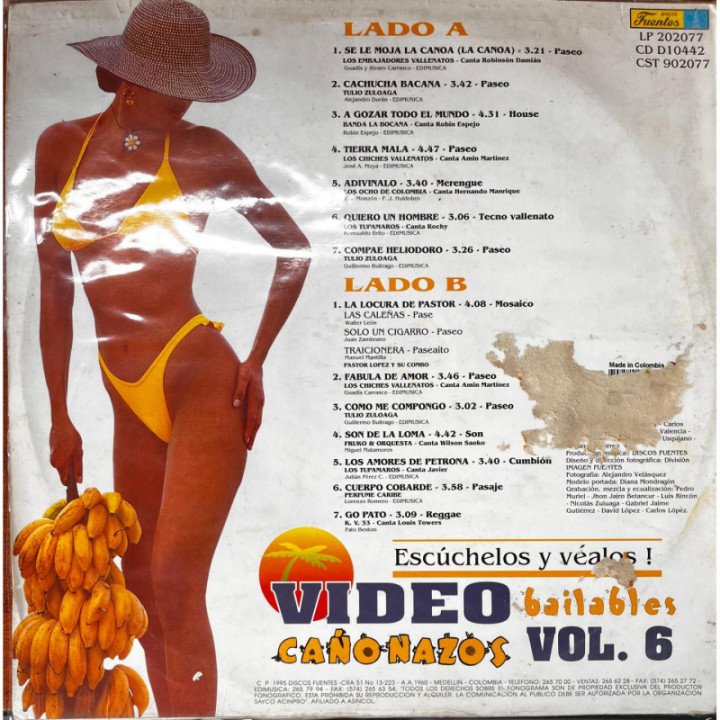 14 Cañonazos Bailables - Volumen 35 reverso