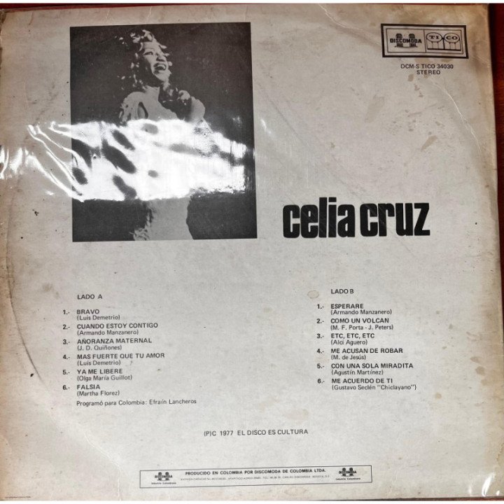 Celia Cruz - Lo Mejor De Celia Cruz reverso