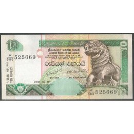 Sri Lanka 10 Rupias 3 Jul 2006 P108f