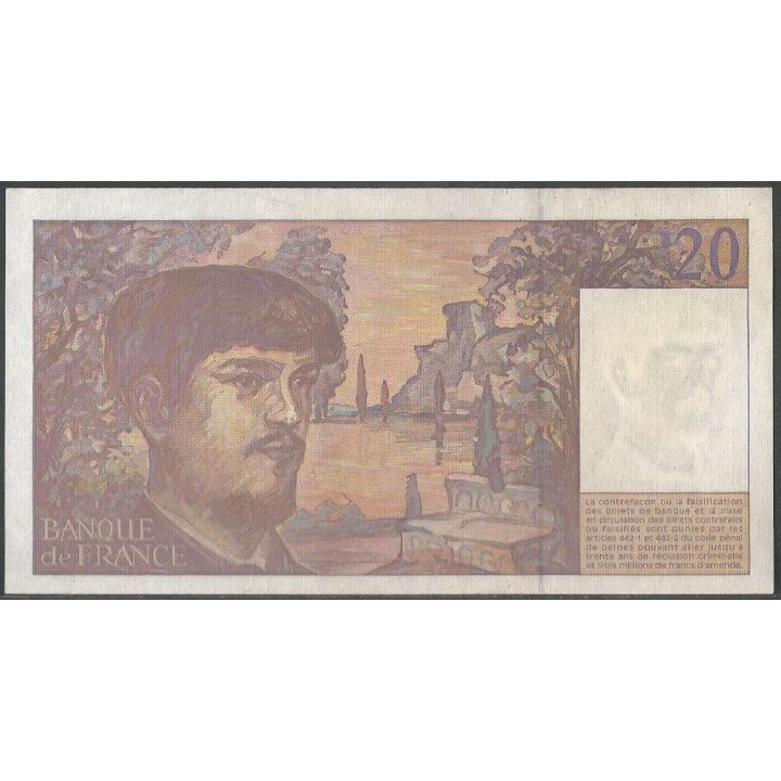 Francia 20 Francs 1997 P151i reverso