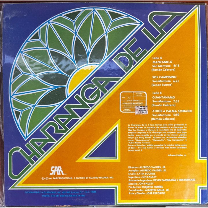 La Charanga de La 4 - Recordando a Beny More reverso