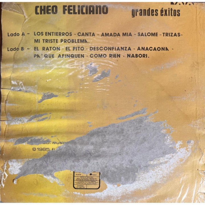 Cheo Feliciano - Grandes Exitos reverso