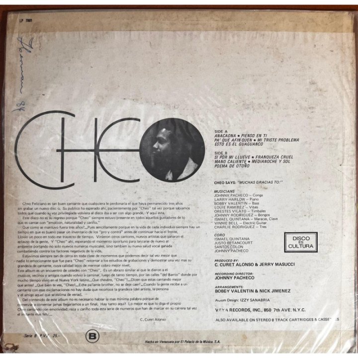 Cheo Feliciano - Cheo reverso