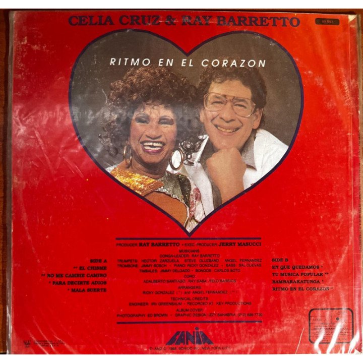 Celia Cruz Y Rey Barreto reverso