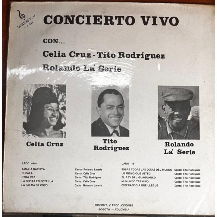 Celia Cruz con Tito Rodriguez - Concierto vivo reverso