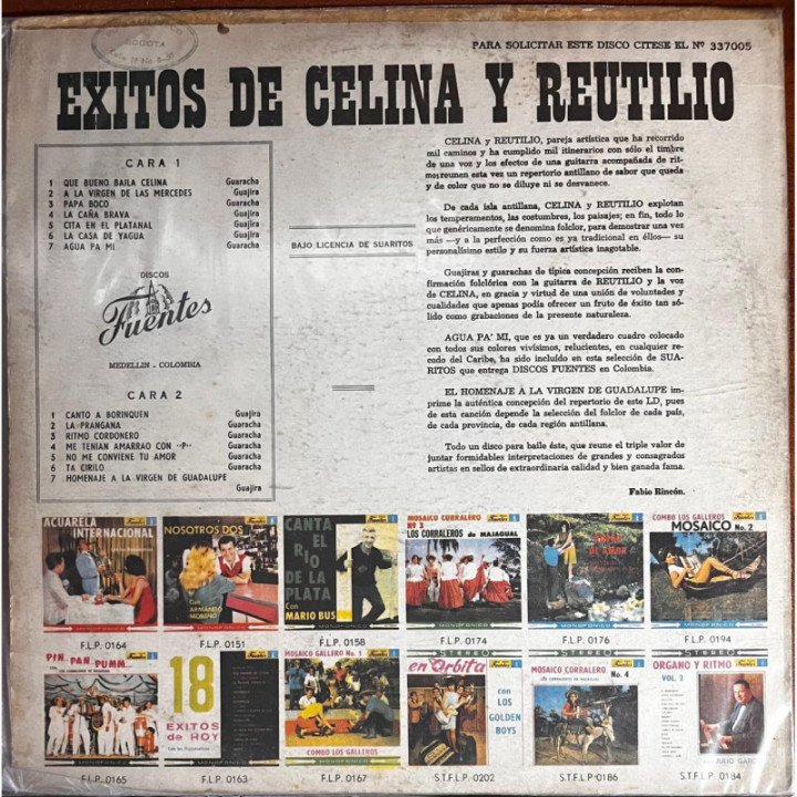 Celina y Retulio - Exitos de Celina Y Retulio reverso