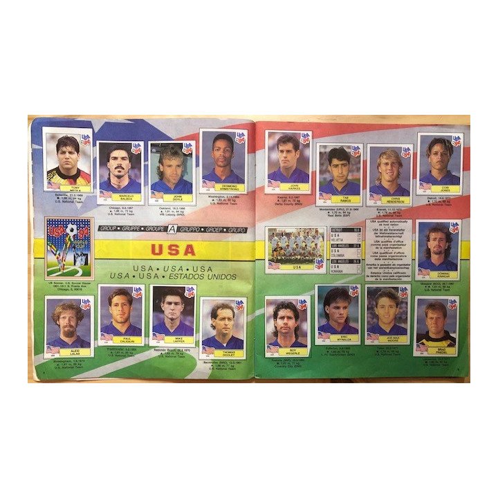 Futbol - Mundial Usa 1994 Panini reverso