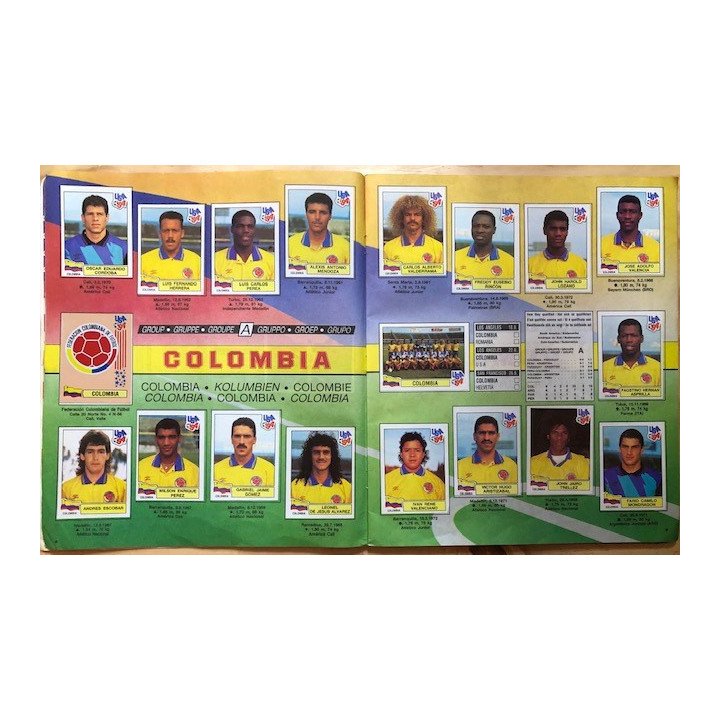 Futbol - Mundial Usa 1994 Panini reverso