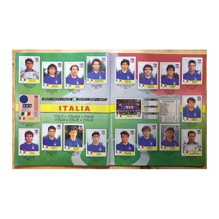Futbol - Mundial Usa 1994 Panini reverso