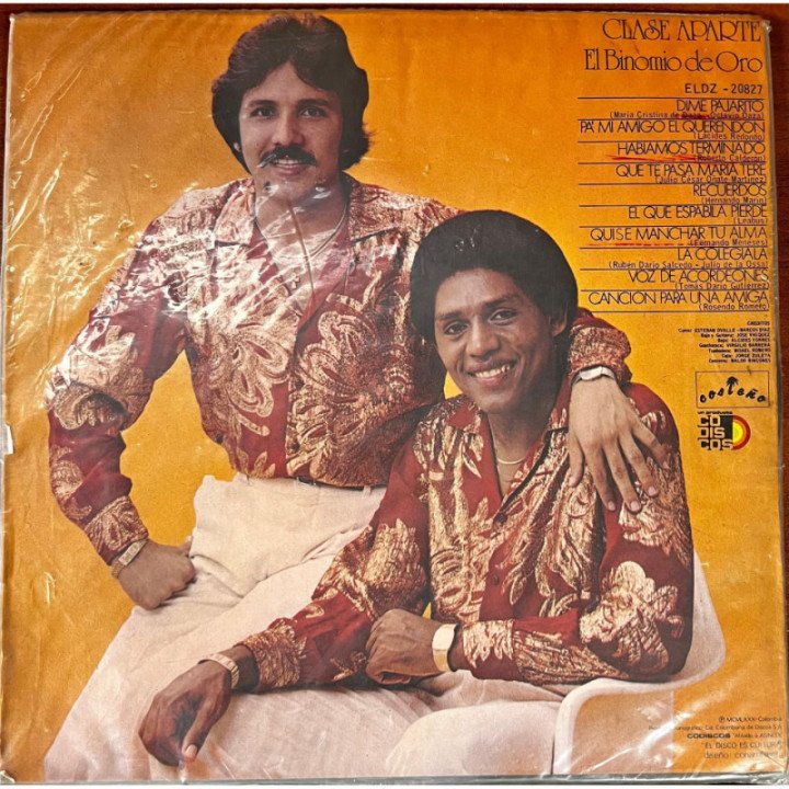 El Binomio de Oro - Clase Aparte reverso