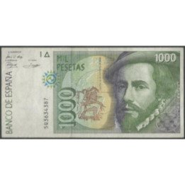 España 1.000 Pesetas 12 Oct 1992 P163