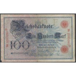 Alemania 100 Mark 1 Jul 1898 P20a