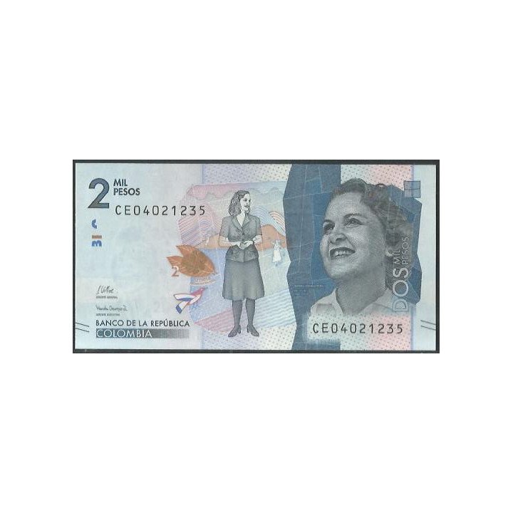 Billete de 2.000 Pesos 25 Oct 2022 Serie CE BGWNF2-