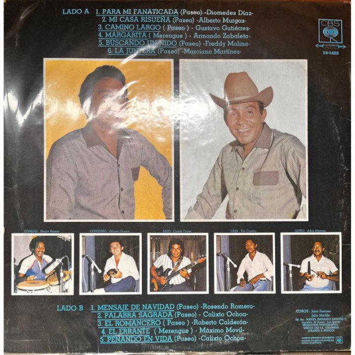 Diomedes Diaz y Colacho Mendoza - Para Mi Fanaticada... reverso