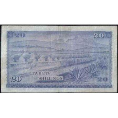 Kenya, 20 Shillings 1 Jul 1971 P8b