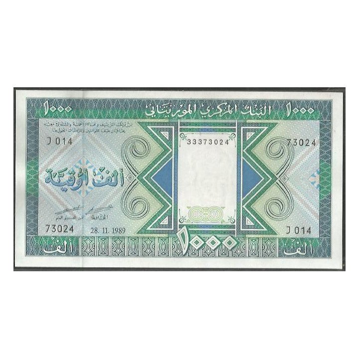 Mauritania 1.000 Ouguiya 28 Nov 1989 P9a
