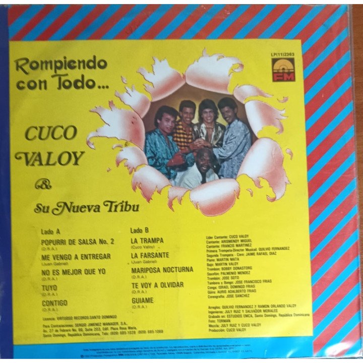 Cuco y Martin Valoy - Tremendos reverso