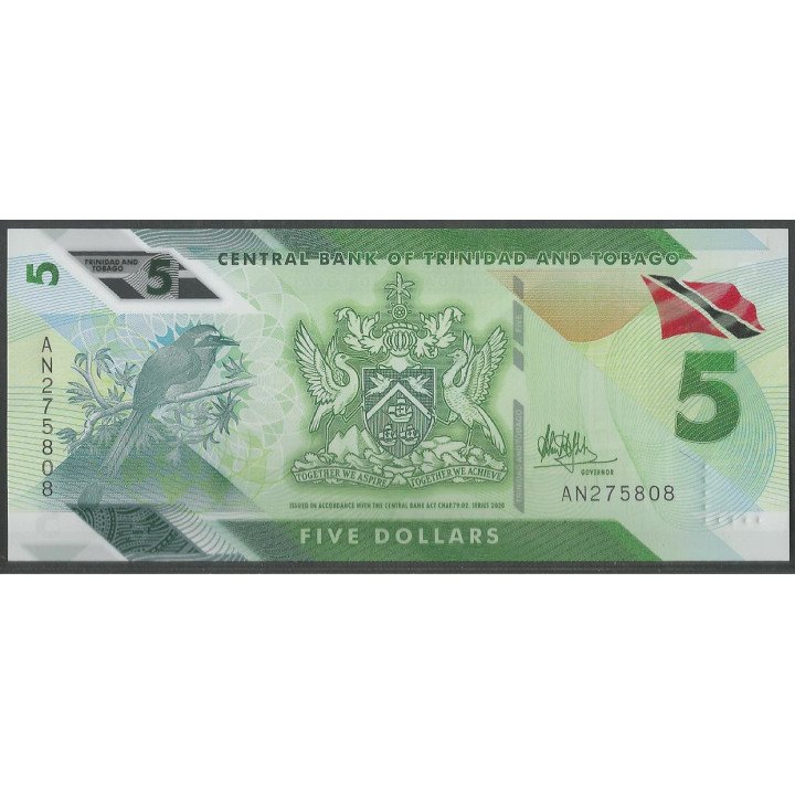 Trinidad y Tobago 5 Dollars 2020 P61