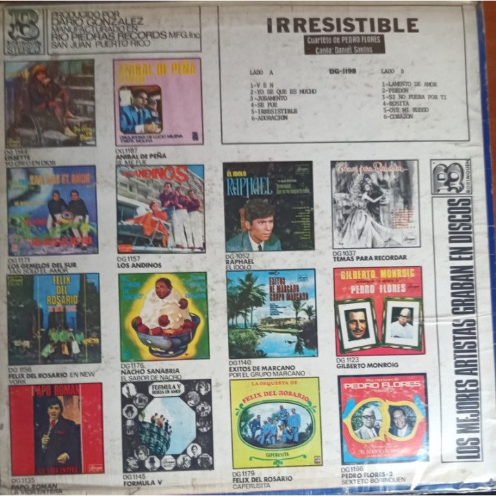Daniel Santos - Irresistible reverso