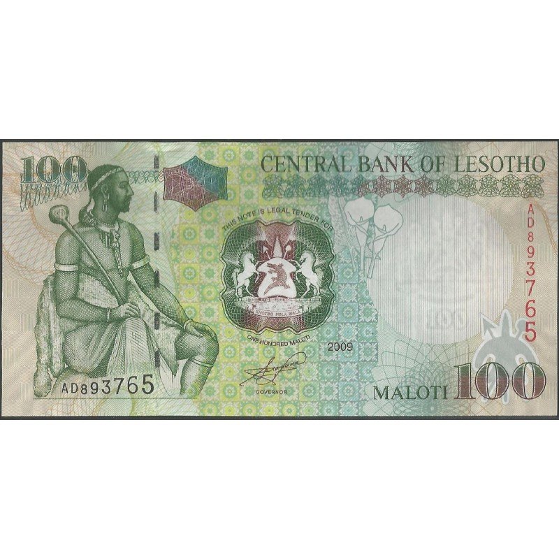 Lesotho, 100 Maloti 2009 P19e
