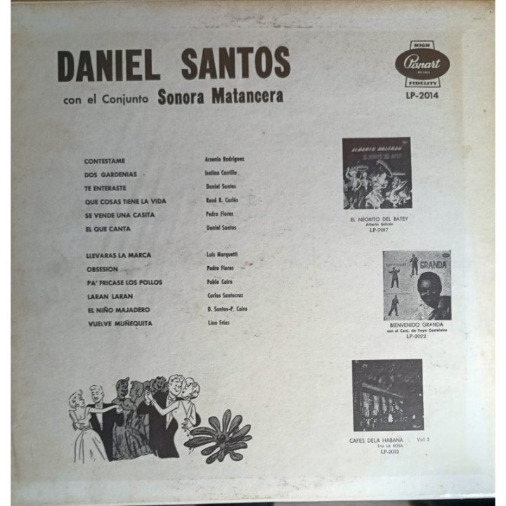 Daniel Santos- Con La Sonora Matancera Vol.1 reverso