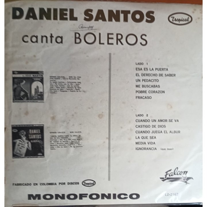 Daniel Santos- El inquieto Anacorbero! reverso