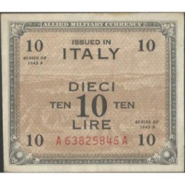 Italia 10 Liras 1943A PM13b