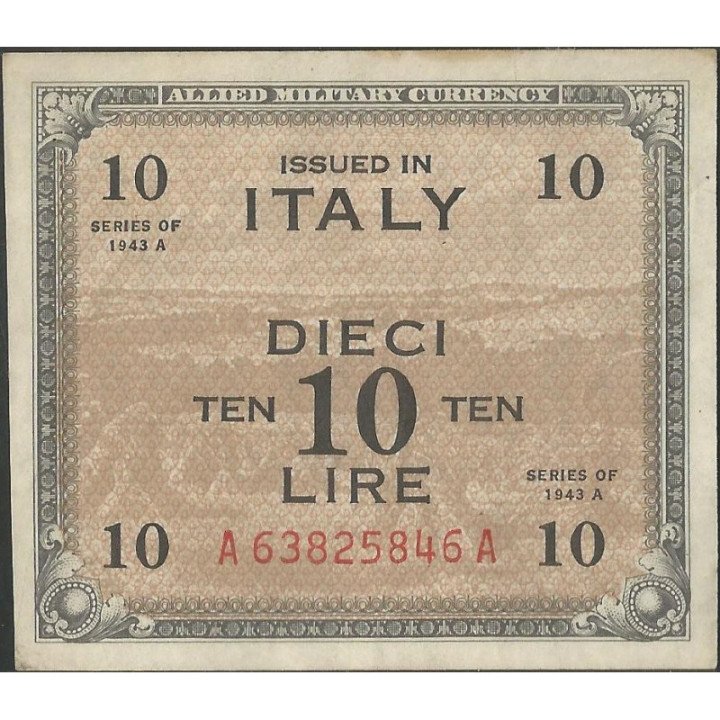 Italia 10 Liras 1943A PM13b